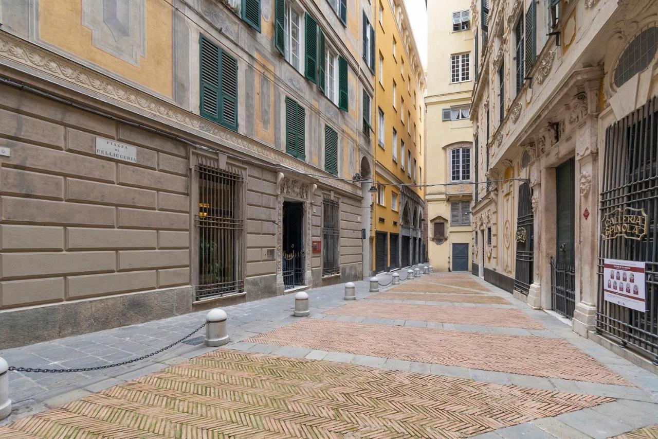 Centro Storico Caruggi 2Min Acquario Pellicceria Superior Loft Palazzo Rolli Apartment Genoa Bagian luar foto